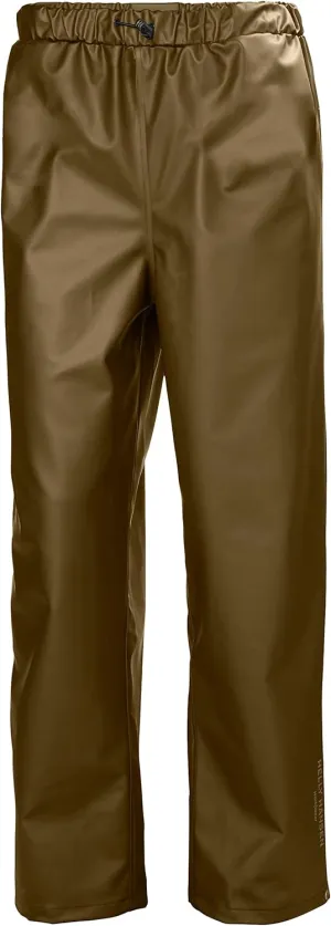 Helly-Hansen Workwear Gale Waterproof Men's Rain Pants with Adjustable, Elastic Waist and Bottom Leg with Snap Buttons