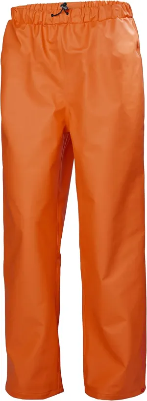 Helly-Hansen Workwear Gale Waterproof Men's Rain Pants with Adjustable, Elastic Waist and Bottom Leg with Snap Buttons