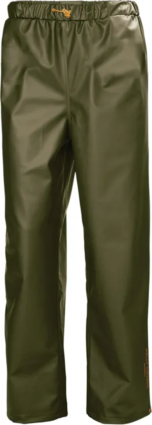 Helly-Hansen Workwear Gale Waterproof Men's Rain Pants with Adjustable, Elastic Waist and Bottom Leg with Snap Buttons
