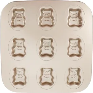 Hemoton Madeleine Mold Cake Pan Nonstick Small Baking Pan Bear Baking Mold Heavy Carbon Steel for Oven Baking Cookies Cake Chocolate