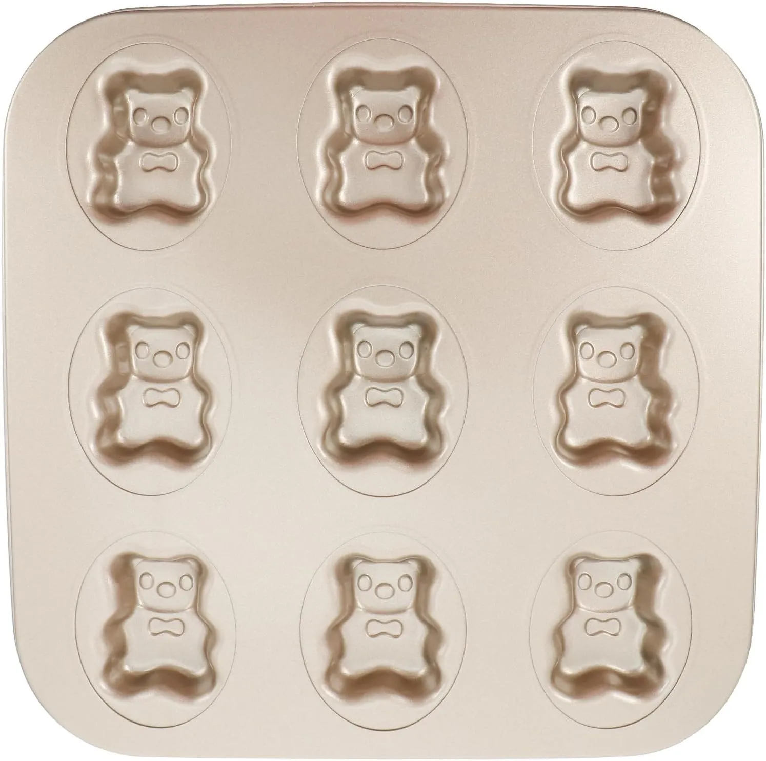 Hemoton Madeleine Mold Cake Pan Nonstick Small Baking Pan Bear Baking Mold Heavy Carbon Steel for Oven Baking Cookies Cake Chocolate