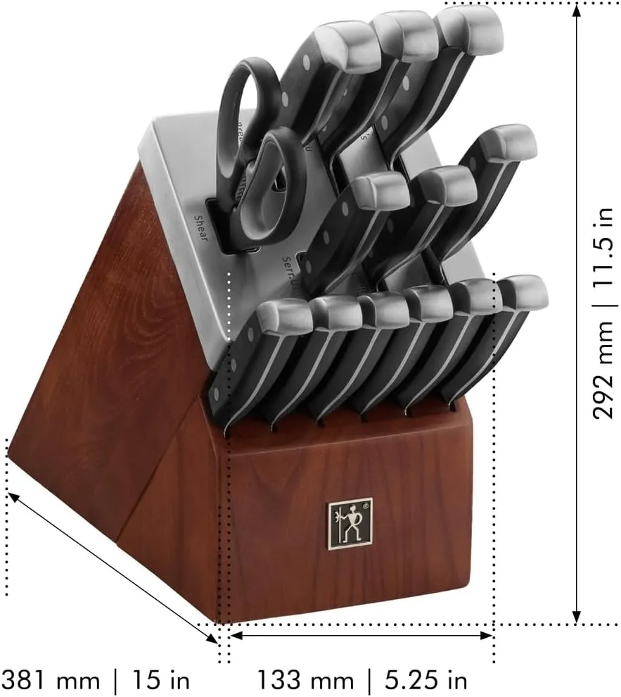 HENCKELS Statement Razor-Sharp 14-Piece Knife Set, German Engineered Knife Informed by over 100 Years of Mastery