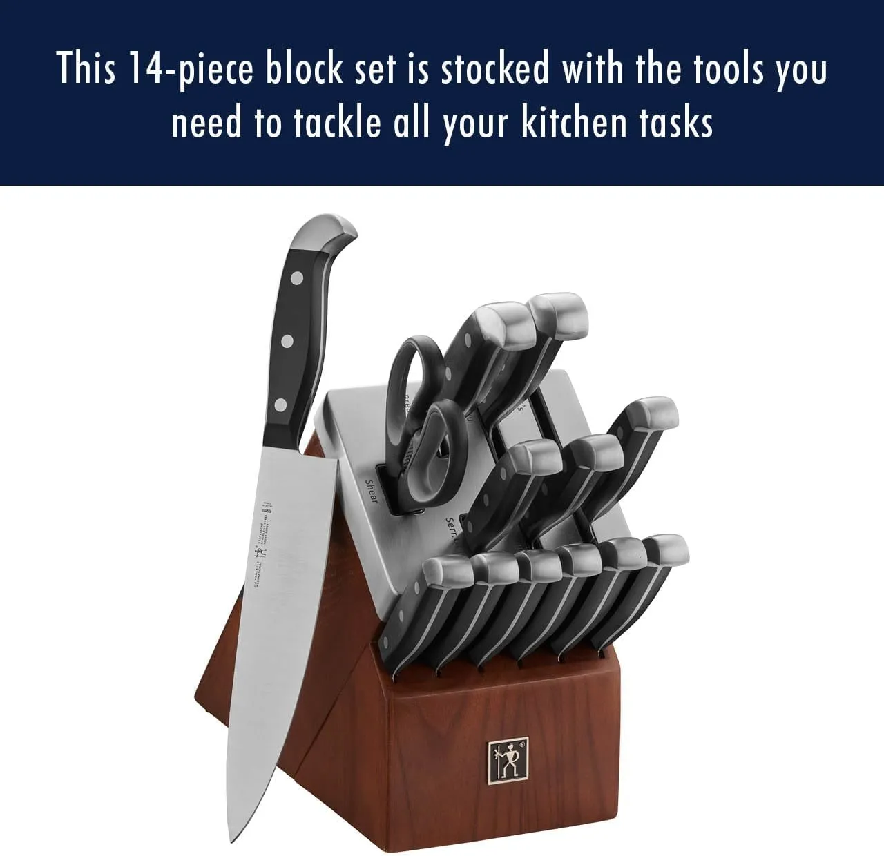 HENCKELS Statement Razor-Sharp 14-Piece Knife Set, German Engineered Knife Informed by over 100 Years of Mastery