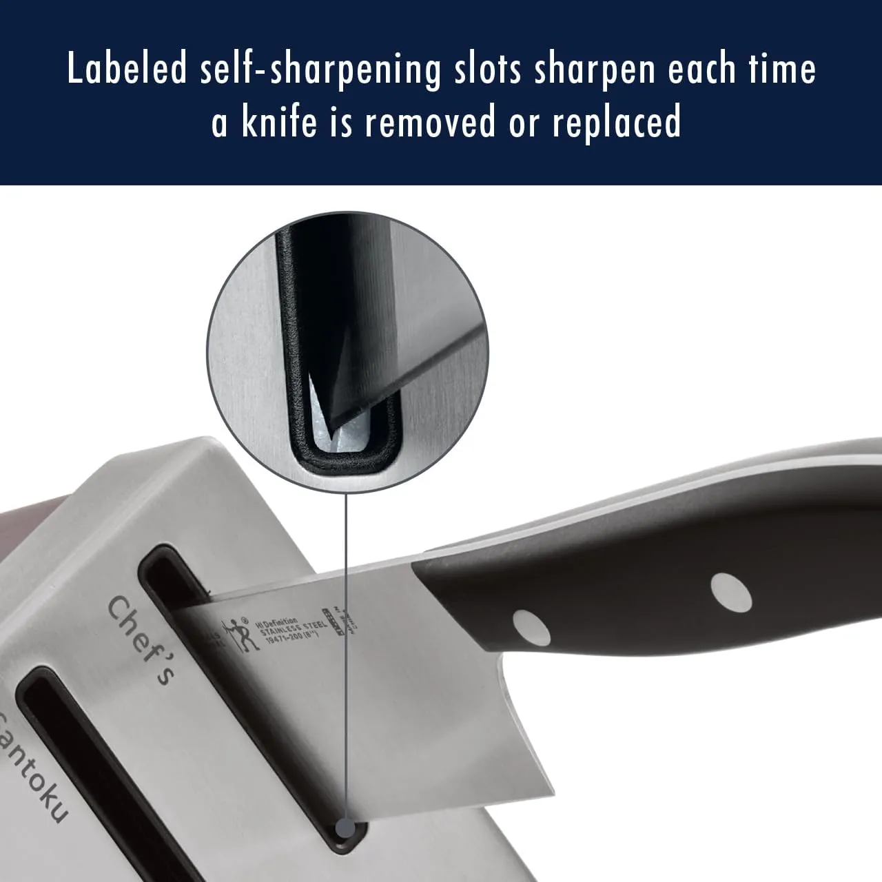HENCKELS Statement Razor-Sharp 14-Piece Knife Set, German Engineered Knife Informed by over 100 Years of Mastery