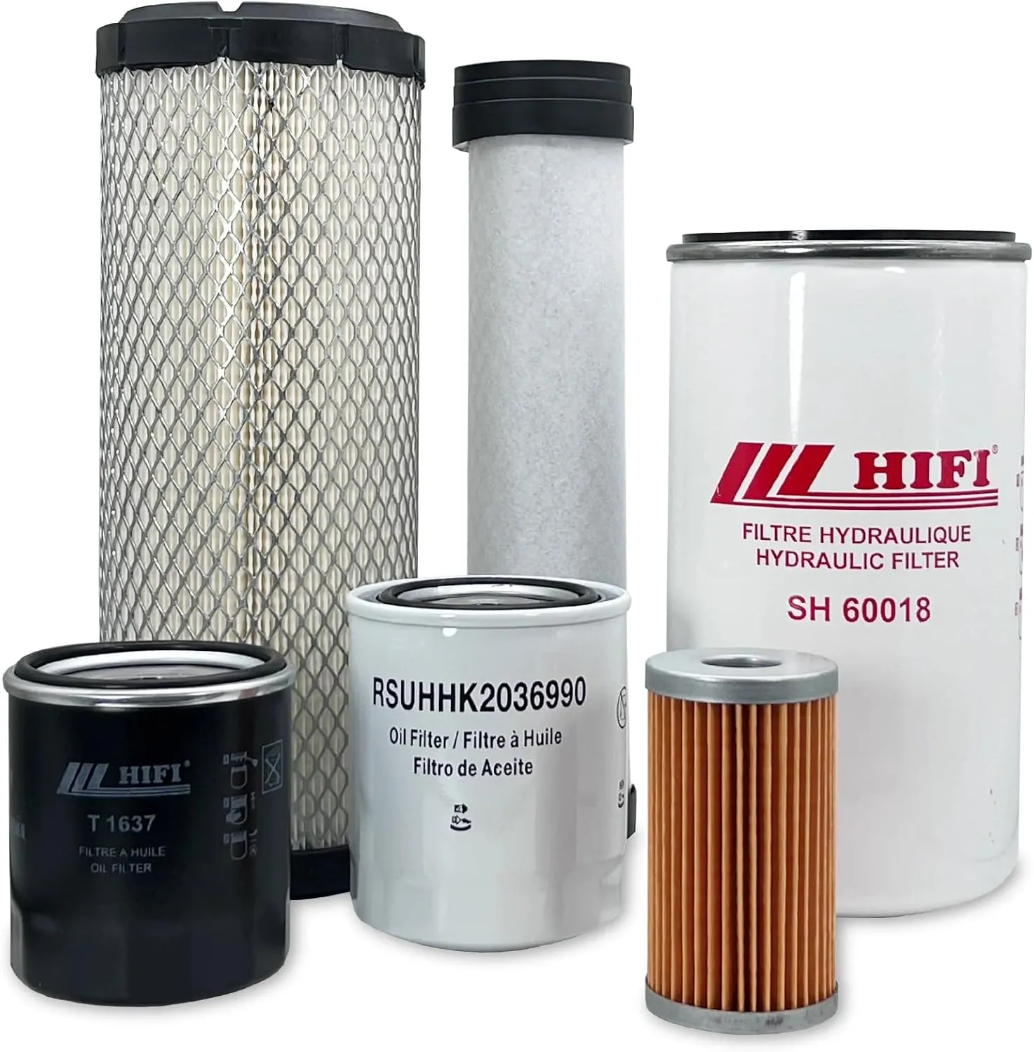 HERO Maintenance Filter Kit For CASE D45 Compact Tractor Filters Compatible With OEM 87300179 84539215 87409203 84477366 47408372 SBA340501030 PIN # HBA015001 & ABOVE (08/03-12/07), MSU-CA-0126