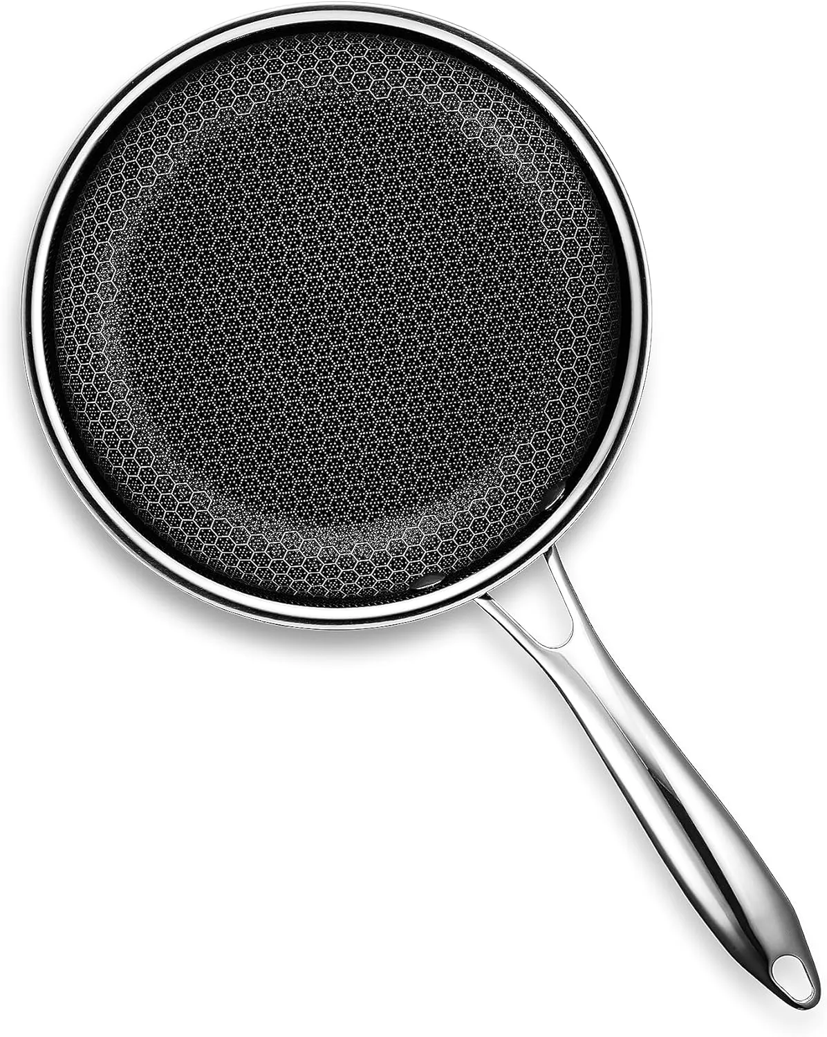 HexClad Hybrid Nonstick 8-Inch Frying Pan, Stay-Cool Handle, Dishwasher-Friendly, Oven-Safe Up to 900°F, Induction-Ready, Compatible with All Cooktops