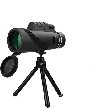 High Power Binoculars, 40×60 High BAK-4 HD Monocular with Smartphone Holder & Tripod, Zoom Telescope Waterproof, Low Light Scope for Birdwatching, Hunting, Camping for Indoor/outdo