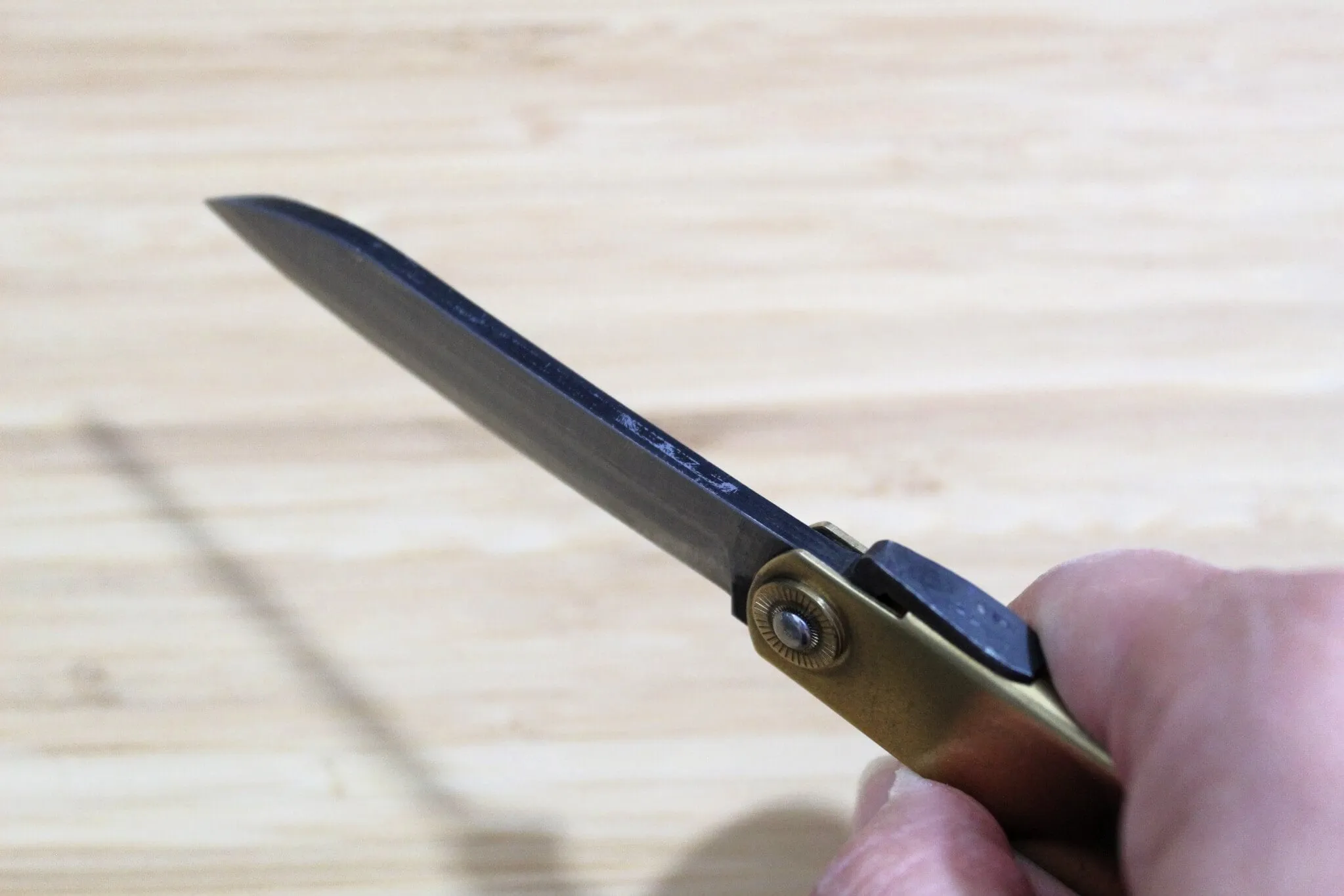 Higonokami Shirogami Sasaba Blade Japanese Folding Pocket Knife
