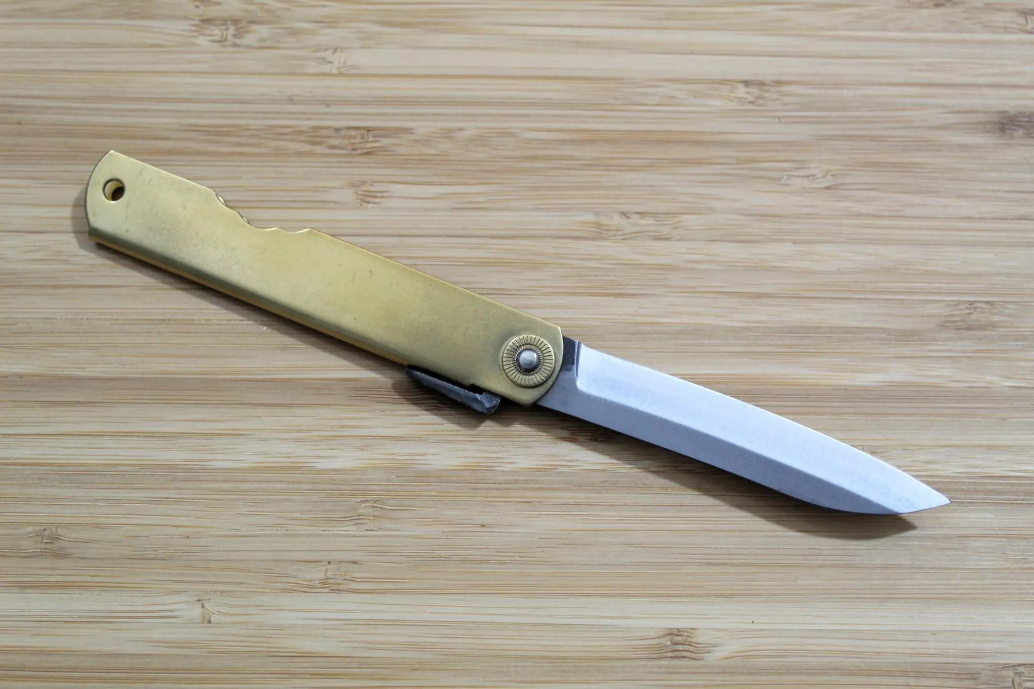 Higonokami Shirogami Sasaba Blade Japanese Folding Pocket Knife