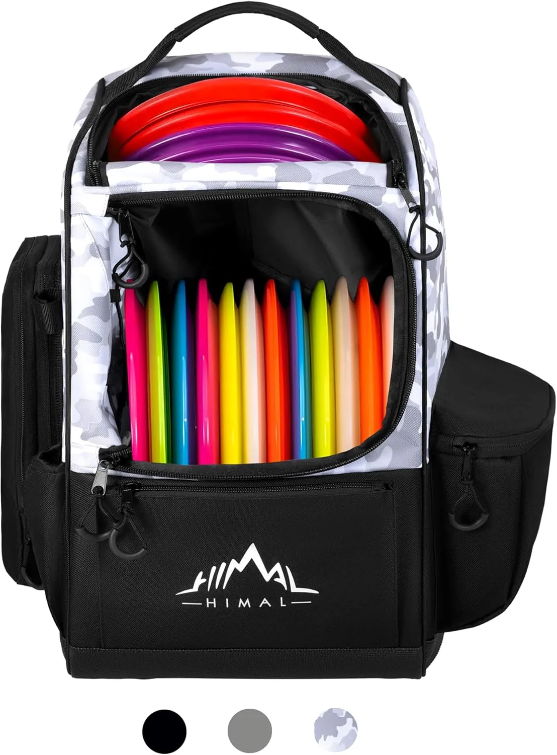 Himal Outdoors Disc Golf Bag with 30  Disc Capacity, Durable Disc Golf Backpack for Men Multiple Storage Pockets