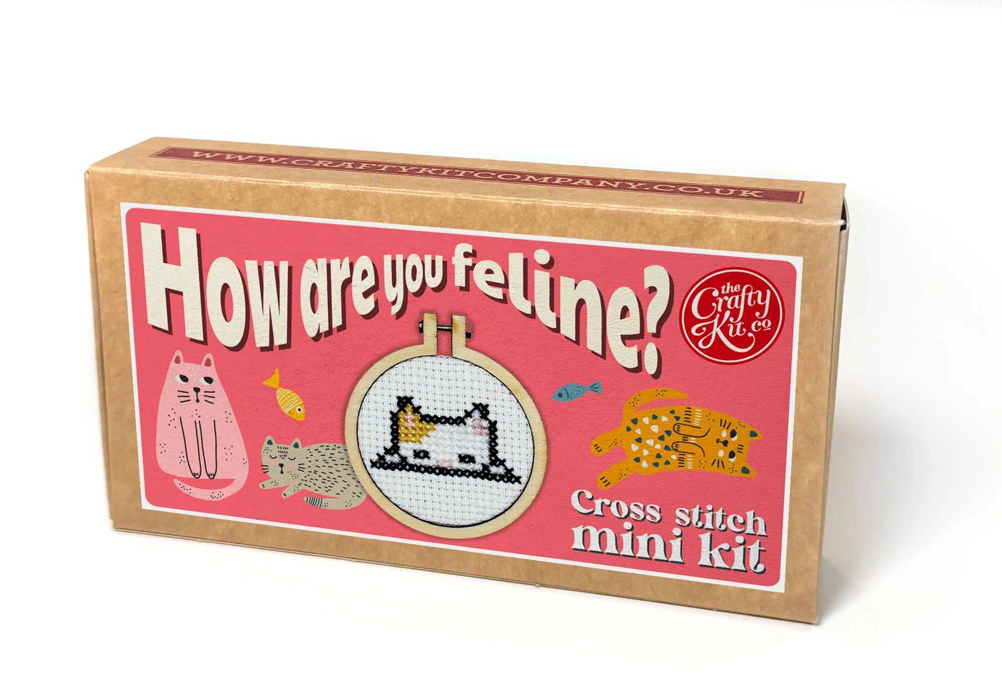 'How Are You Feline?' Mini Matchbox Cross Stitch Kit
