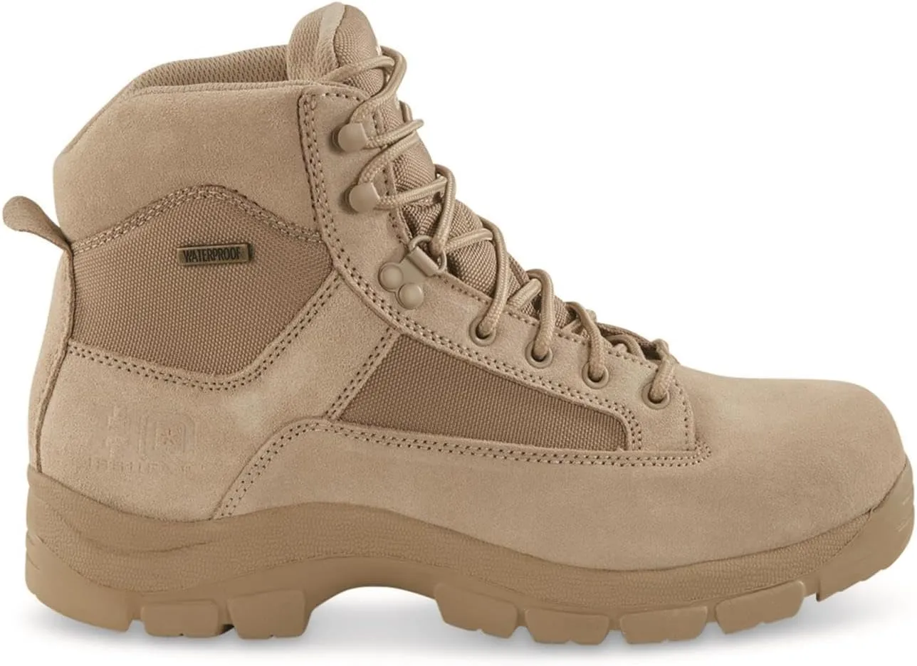 HQ ISSUE Men’s 6” Desert Tactical Boots Waterproof Military Combat Hiking Shoes