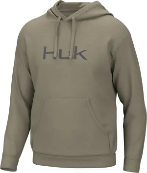 HUK Men Huk'd Up Logo Fishing, Fleece Hoodie with Stretch
