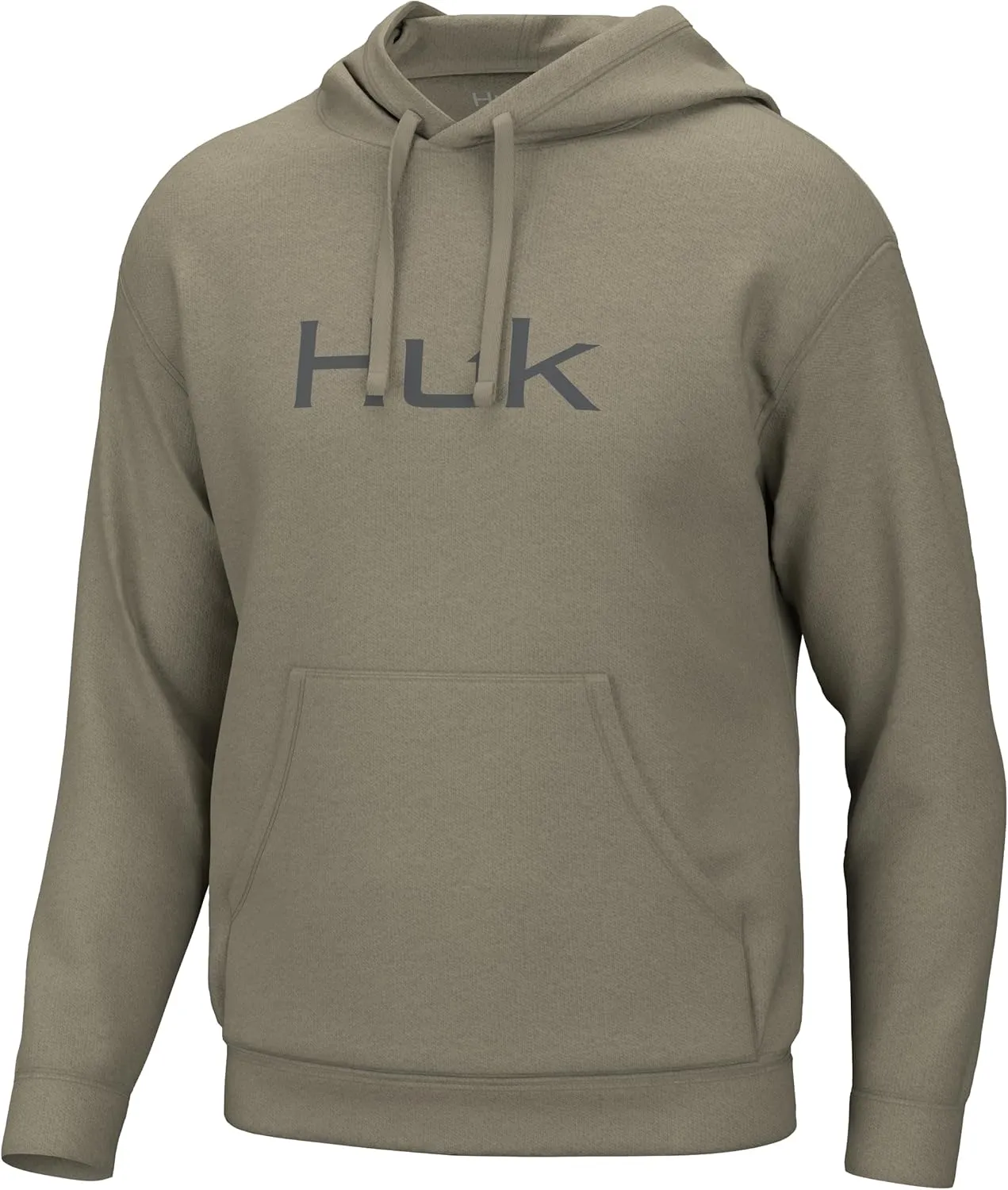 HUK Men Huk'd Up Logo Fishing, Fleece Hoodie with Stretch