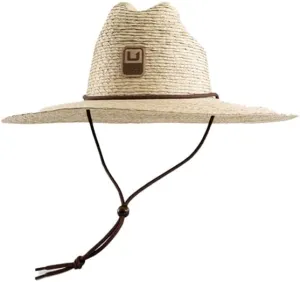 HUK Men's Standard Crushable Straw, Packable Wide Brim Fishing & Beach Hat, Natural