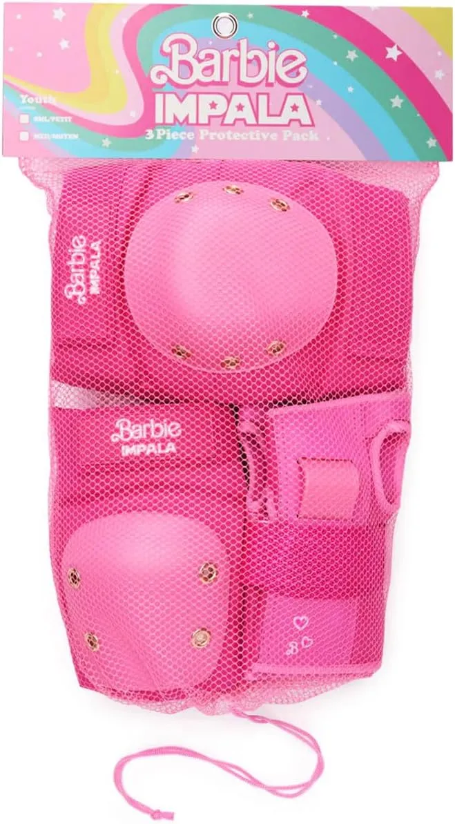 Impala Women's Roller Skating Protective Gear - Pink, Outdoor Wheels, Lace-Up Closure