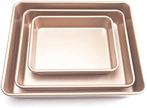 In Size 8" 11" 12" 3PCS Baking Pans Set