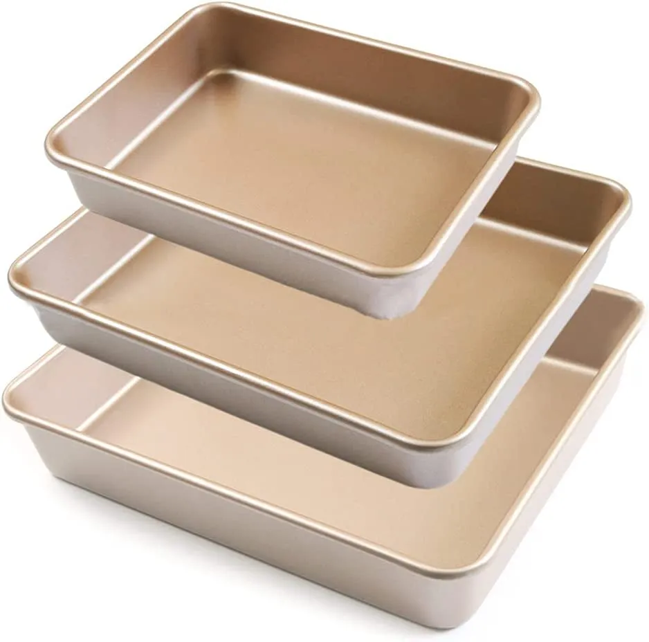 In Size 8" 11" 12" 3PCS Baking Pans Set
