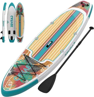 Inflatable Paddle Board for Adults, 11ft/10.6ft Stand Up Paddle Board with Premium Accessories, Non-Slip EVA Deck, Ultra-Light Carry Bag Pump, SUP for Youth & Adults of All Skill Levels