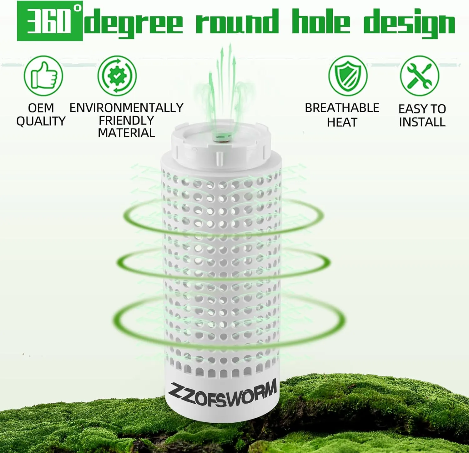 Inground Worm Farm Compost Bin Kit Recycling Kitchen Food Waste to Raised Garden Beds Outdoor with Holes&Lids in Bed&Home