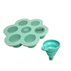 Instant Pot Accessory Silicone Mold for Making Sous Vide Egg Bites. Fits 5, 6, and 8 Quart Models. Collapsible Funnel and Recipe Included. All Silicone Products are FDA Approved and BPA Free