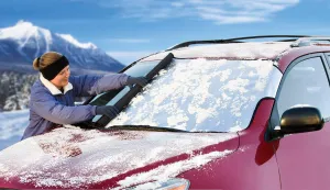 Intro-Tech Automotive DG-62-S Custom Fit Windshield Winter, Snow, Ice and Frost Shade for Select Ram 1500 Models, w/o Backup Camera, Silver