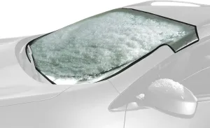 Intro-Tech Automotive KI-39-S Custom Fit Windshield Winter, Snow, Ice and Frost Shade for Select Kia Forte5 Models, Silver