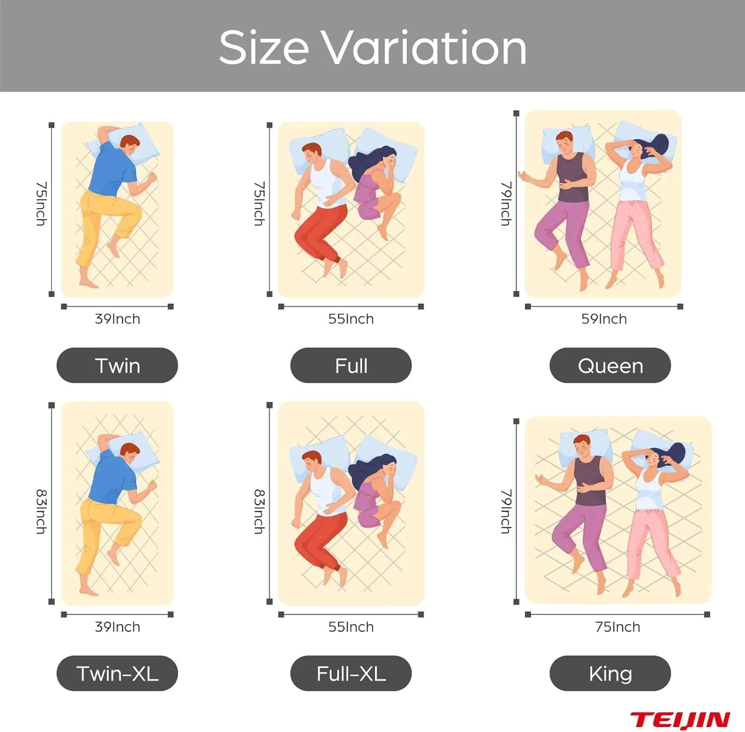 Japanese Futon Mattress, 100% Polyester, Foldable & Portable Floor Lounger Bed, Roll Up Sleeping Pad, Shikibuton (Twin, Extremely Thick)