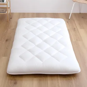 Japanese Futon Mattress, 100% Polyester, Foldable & Portable Floor Lounger Bed, Roll Up Sleeping Pad, Shikibuton (Twin, Extremely Thick)