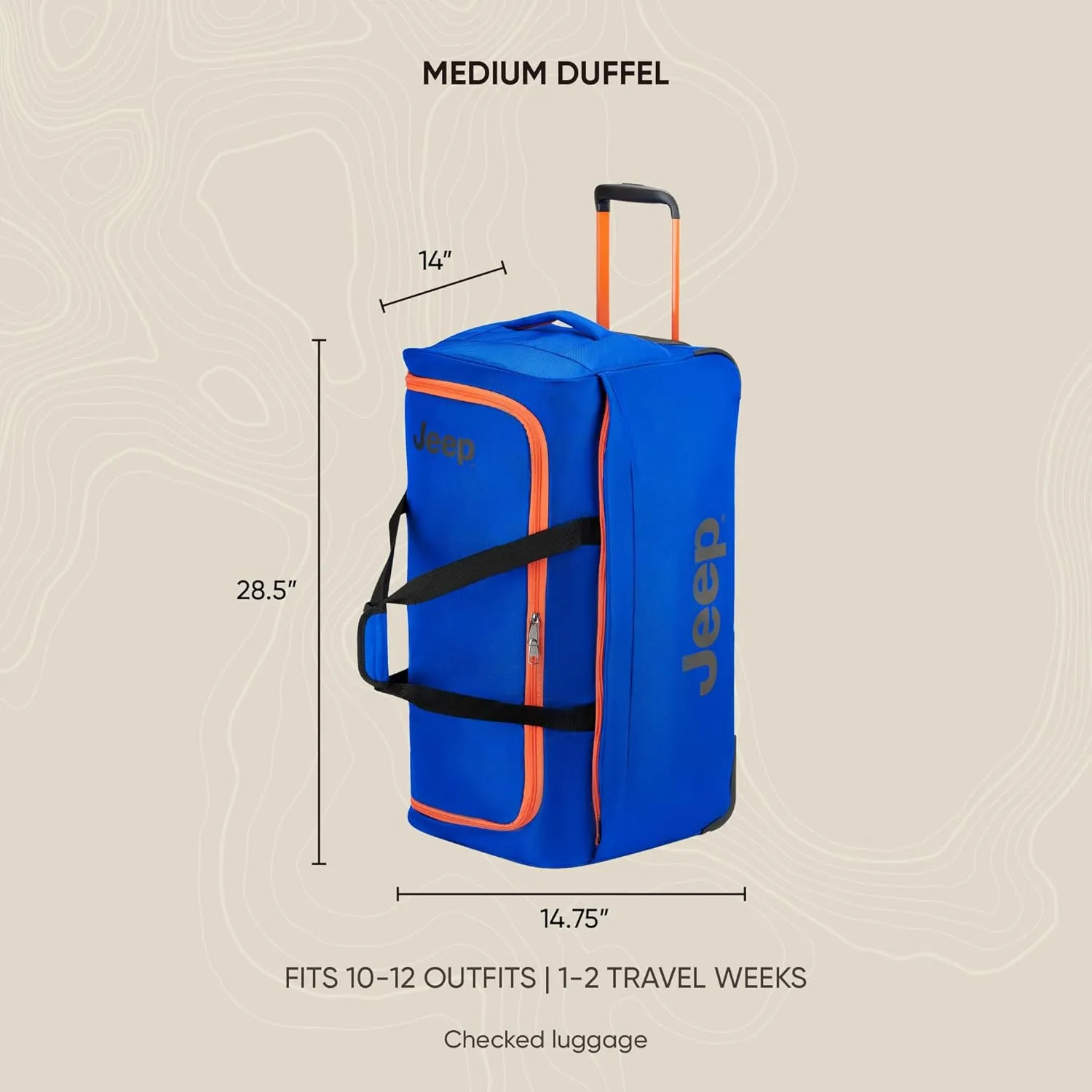 Jeep JS009D Rolling Duffel