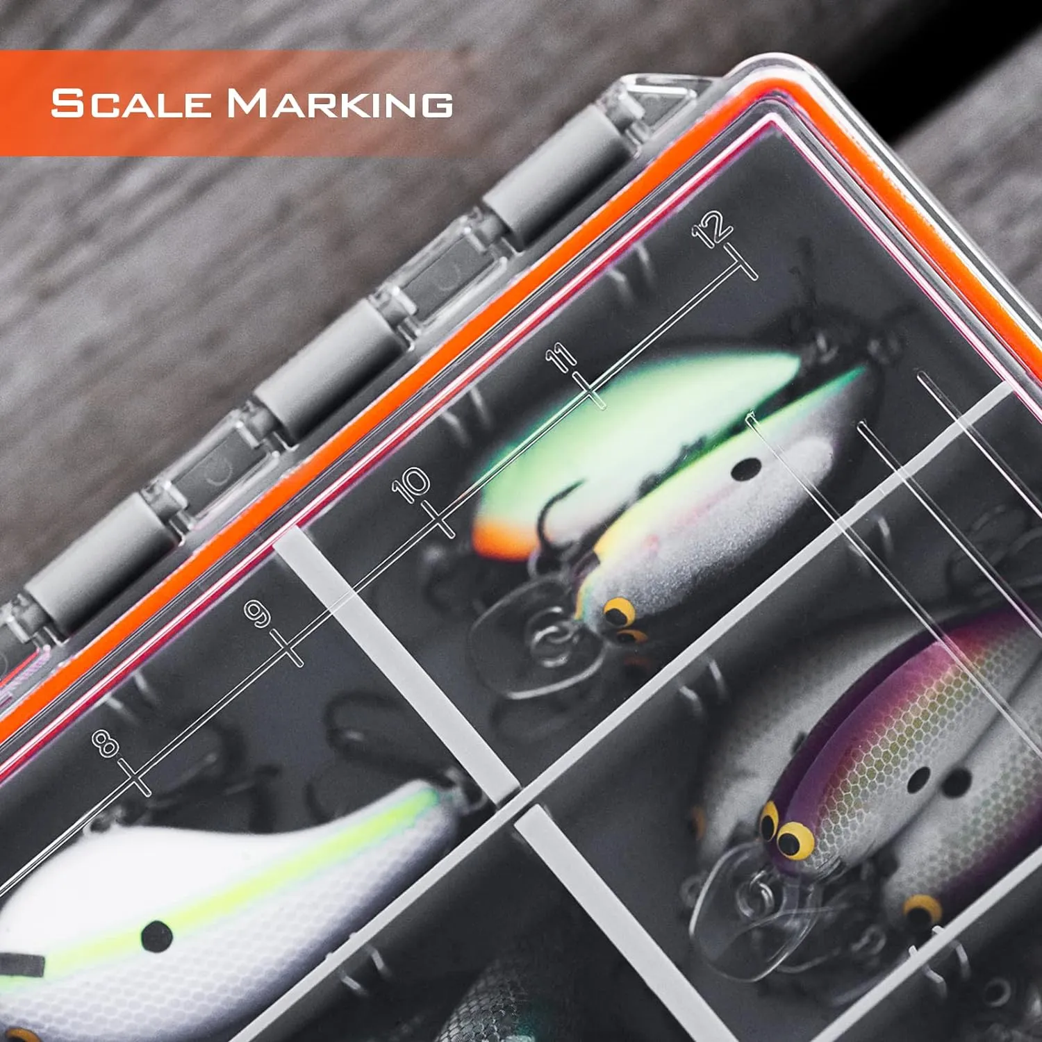 KastKing HyperSeal Waterproof Tackle Box, Waterproof 3600 and 3700 Tackle Trays, Fishing Tackle Box Organizer with Removable Dividers, Lure Box and Terminal Tackle Storage