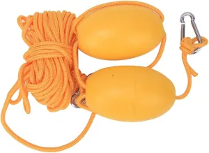 Kayak Buoy Kit, Buoy Floating Ball EVA Foam Easy to Fix Durable for Fishing Anchors System(Double Ball Yellow Rope Set)