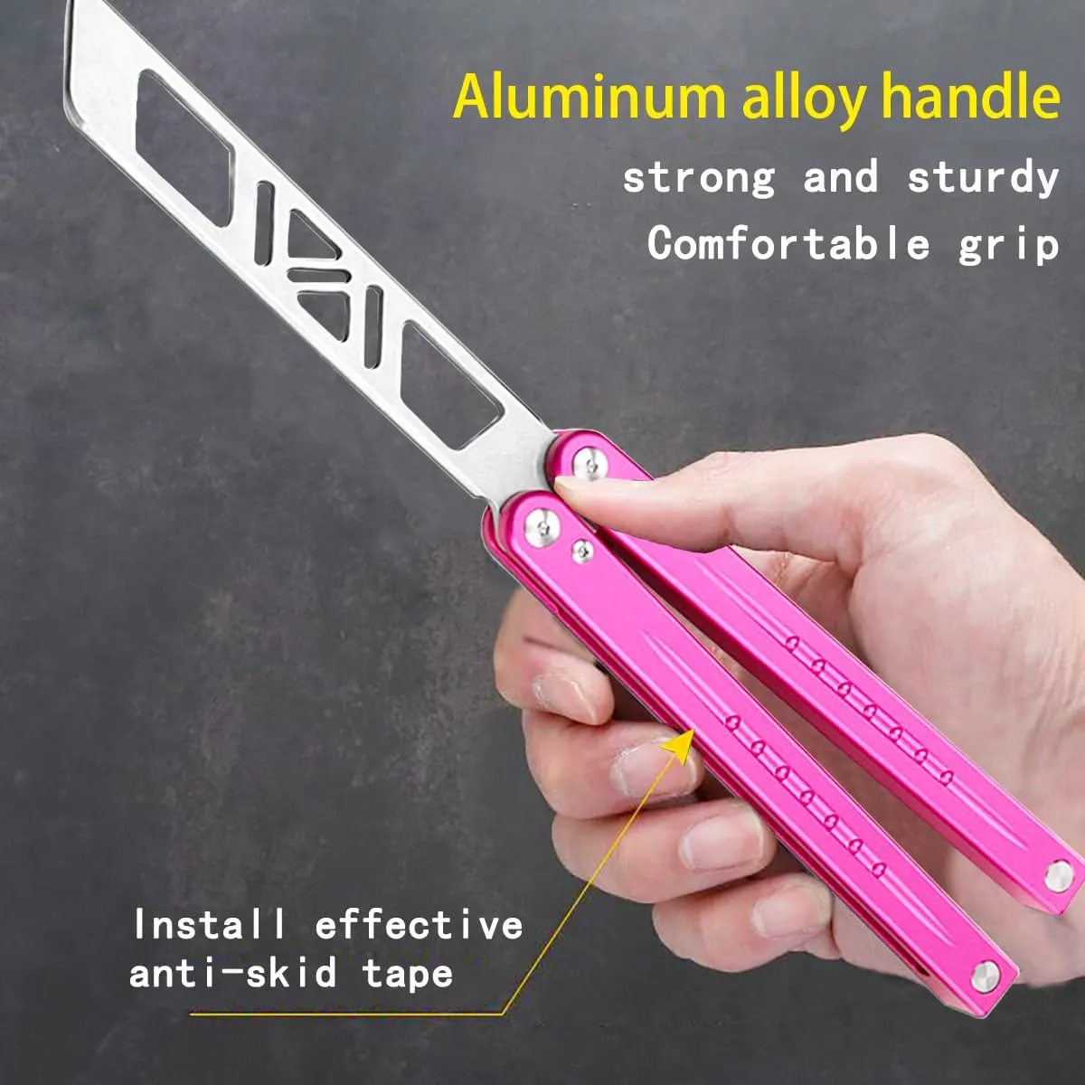 KEEDAS Integrated Forging Bushing System, T6061 Aluminum Integral Channel Handle, Excellent Grip, Pretty Solid, Best Balance and Inertia (Pink)