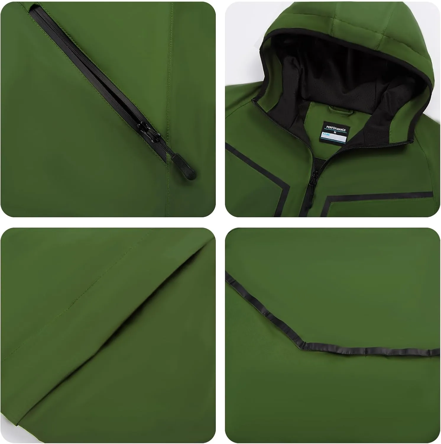 K.E.J. Golf Rain Jacket - Waterproof Rain Suits for Men - Performance Golf Rain Gear