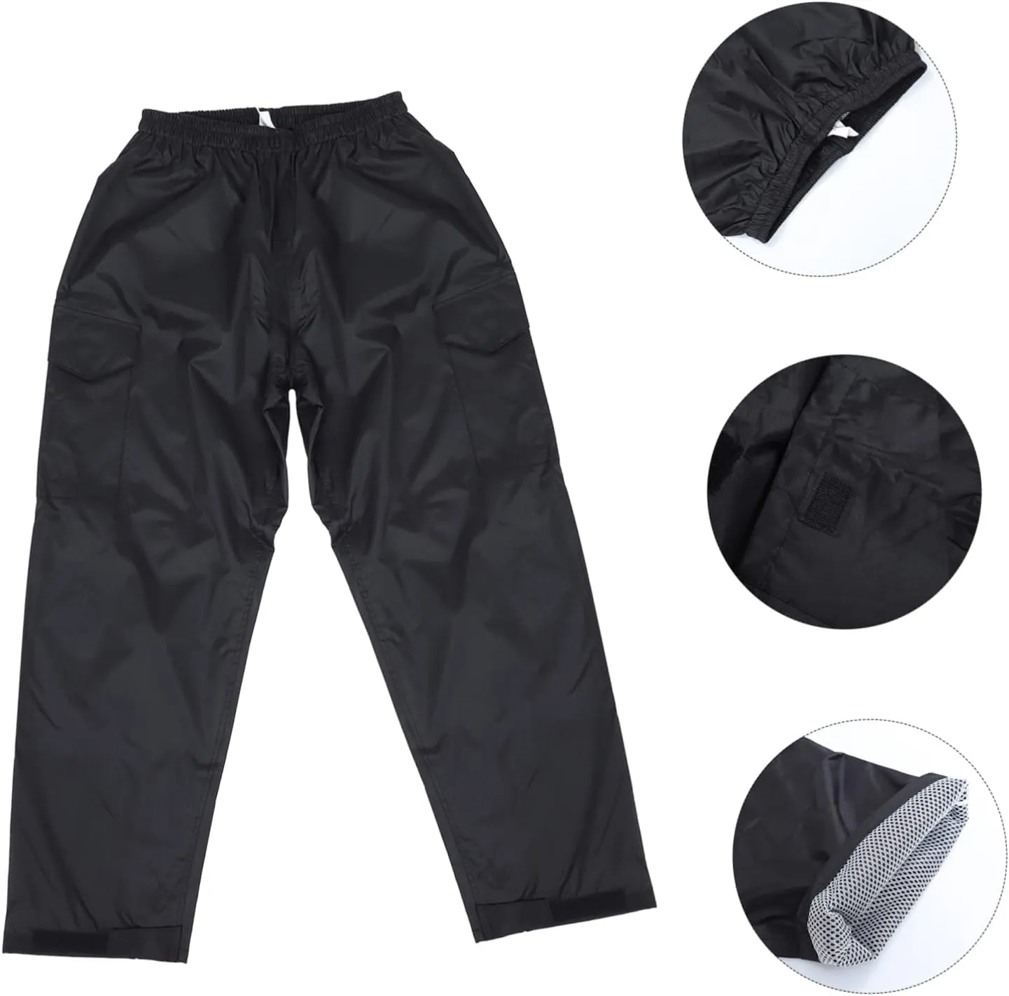KESYOO Double Pants with Pocket Wear Resistant Rainproof Pants for Outdoor Activities Lightweight and Durable Hiking Gear