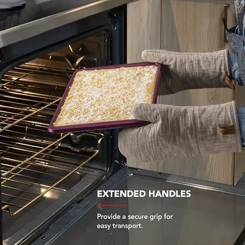 KitchenAid 10x15in Nonstick Aluminized Steel Baking Sheet, Beetroot