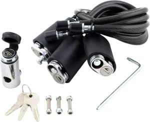 KUAT Transfer Triple Cable Lock Kit with Locking Hitch Pin | Durable Reliable Steel Heavy-Duty Anti-Theft Bicycle Lock Compatible with Original Transfer Hitch Bike Rack