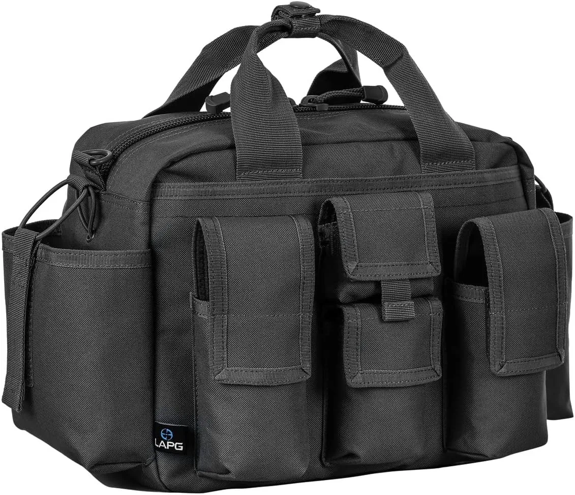 LAPG Tactical Bail Out Gear, Survival Bug Out, Hunting & Hiking, Range Bag with Shoulder Strap & Carry Handle