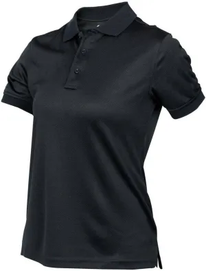 LAPG Women's Recon Jersey Short Sleeve Polo Shirt, Anti-Wrinkle Moisture Wicking Tactical Polo Shirt for Women