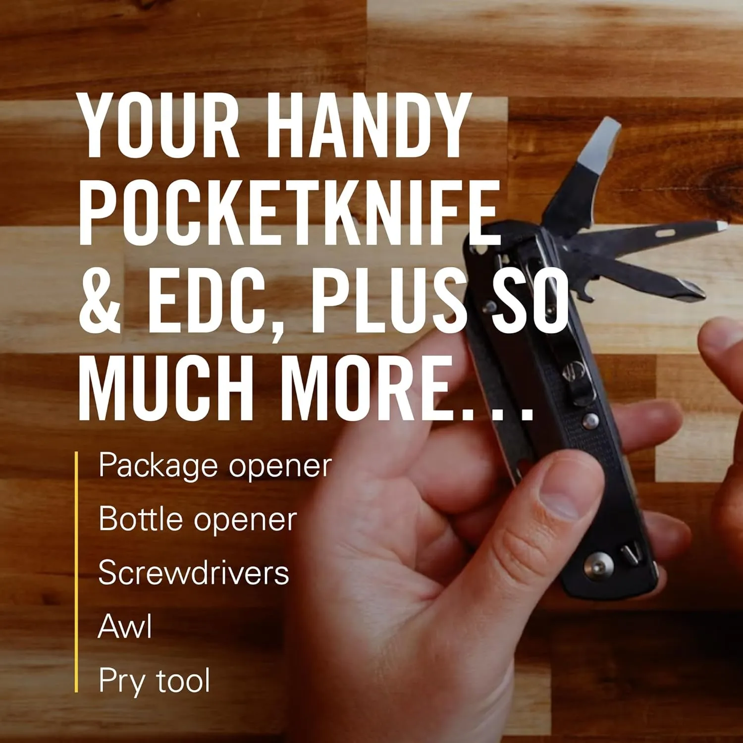 LEATHERMAN, FREE K2, Folding Pocketknife, 8-in-1 Multi-tool for Everyday Carry (EDC), Home & Outdoors, Made in USA, Evergreen