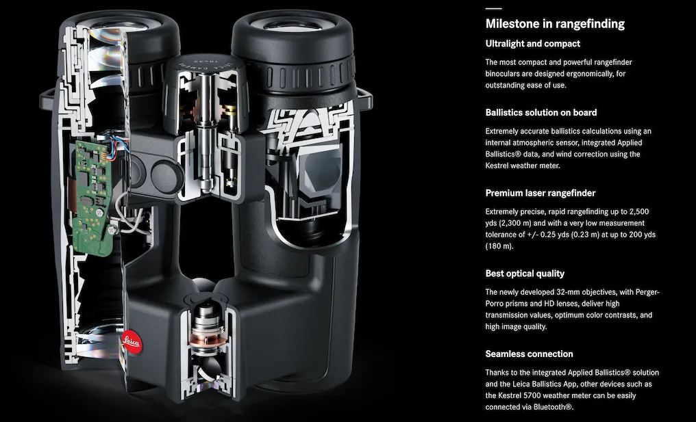 Leica Geovid Pro 10x32 Rangefinder Binoculars