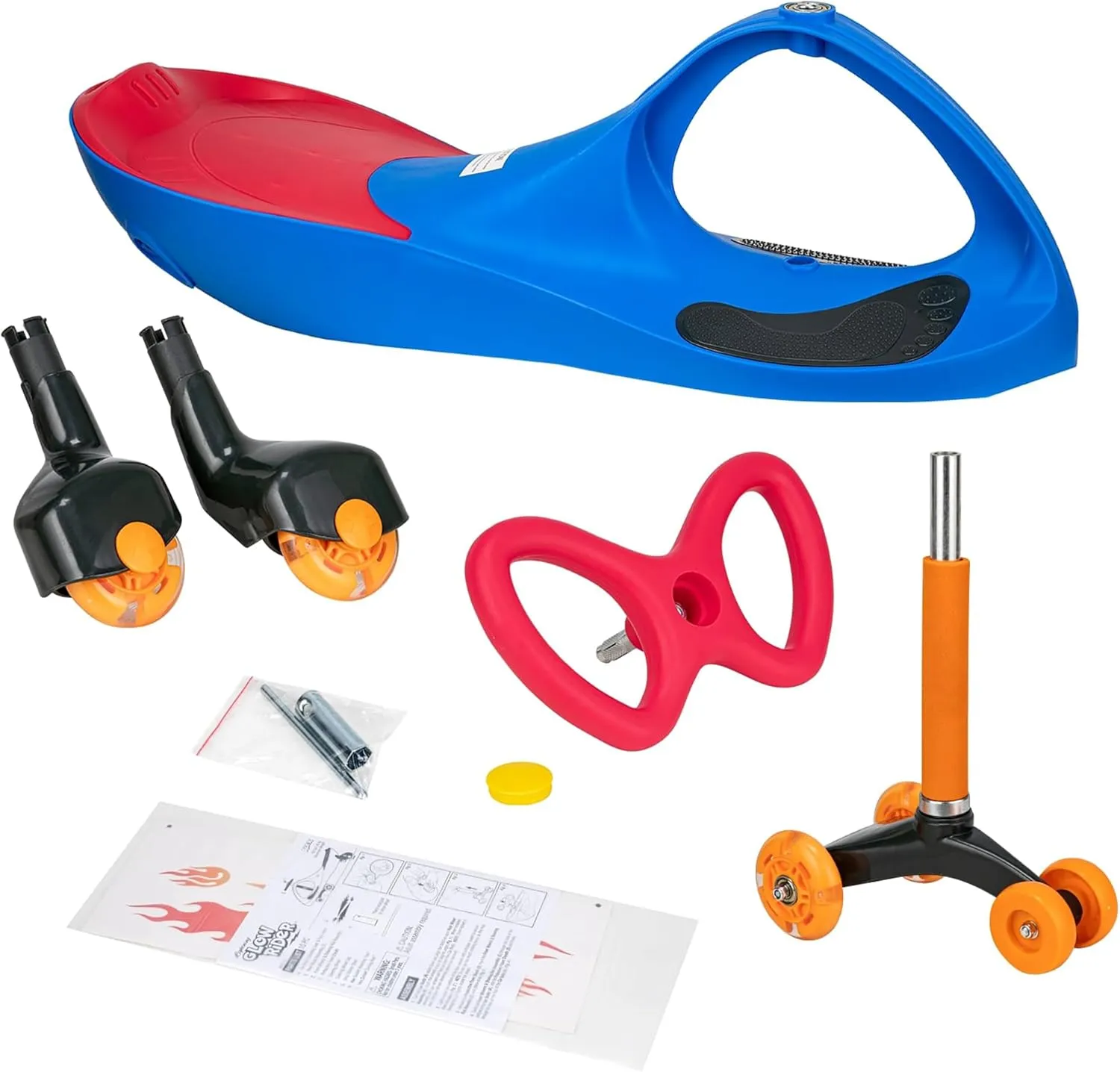 Lightning Glow Rider - Inertia & Movement Powered Ride-On Toy, Light-Up Wheels, Indoor-Outdoor Play