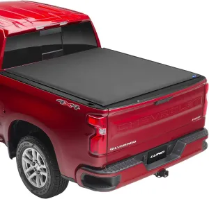 Lund Genesis Elite Roll Up Soft Roll Up Truck Bed Tonneau Cover | 968180 | Fits 2015 - 2022 Chevy/GMC Colorado/Canyon 5' 2" Bed (61.7")