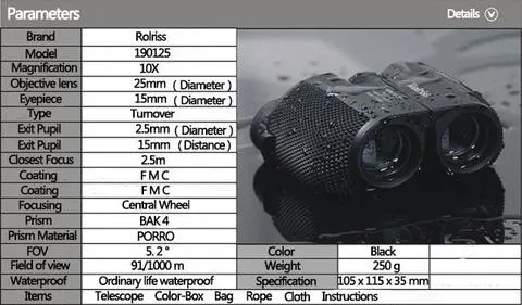 Luxora Waterproof High-Power Night-Vision Binoculars