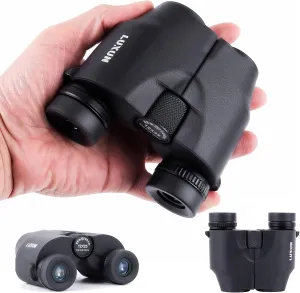 LUXUN 12x25 Compact Binoculars for Adults and Kids, Waterproof Binoculars for Bird Watching, Small Binoculars High Powered for Travel, Concerts, Hunting and Sport Games