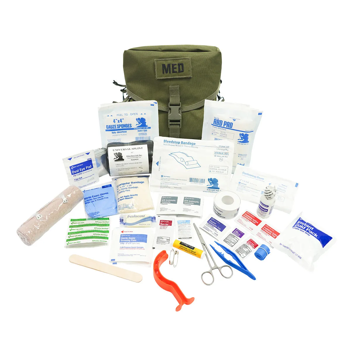 M-3 Medic First Aid Tri-Fold Bag - Olive Drab