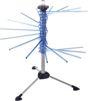 Marcato Atlas Pasta Drying Rack, Tacapasta, Made in Italy, Steel and Polycarbonate, Collapsible, Blue