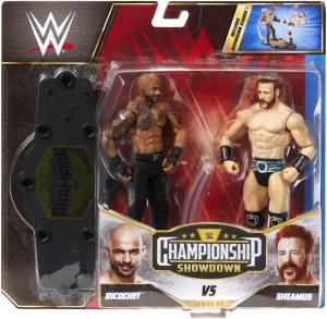 Mattel Sheamus vs Ricochet Championship Showdown 2-Pack 6-inch Action Figures Monday Night RAW Battle Pack for Ages 6 Years Old & Up