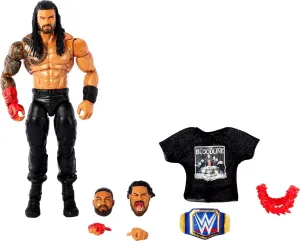 Mattel Ultimate Edition Roman Reigns Action Figure, 6-inch Collectible with Interchangeable Head, Swappable Hands & Universal Championship for Ages 8 Years Old & Up