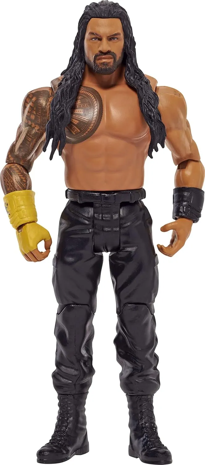 Mattel WWE Basic Action Figure, Roman Reigns, Posable 6-inch Collectible for Ages 6 Years Old & Up